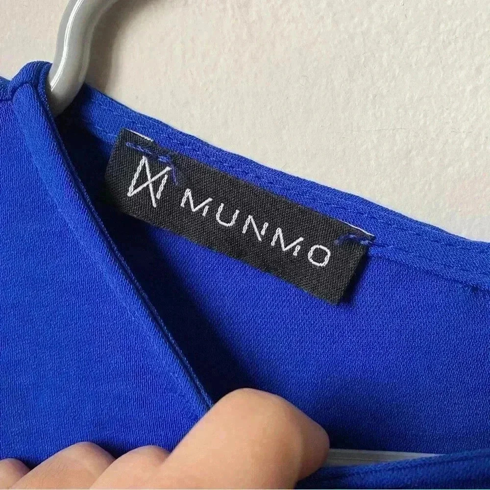 Royal Blue Mini Dress with Bell Sleeves - Women’s Size Large fits like Medium - Picture 10 of 14